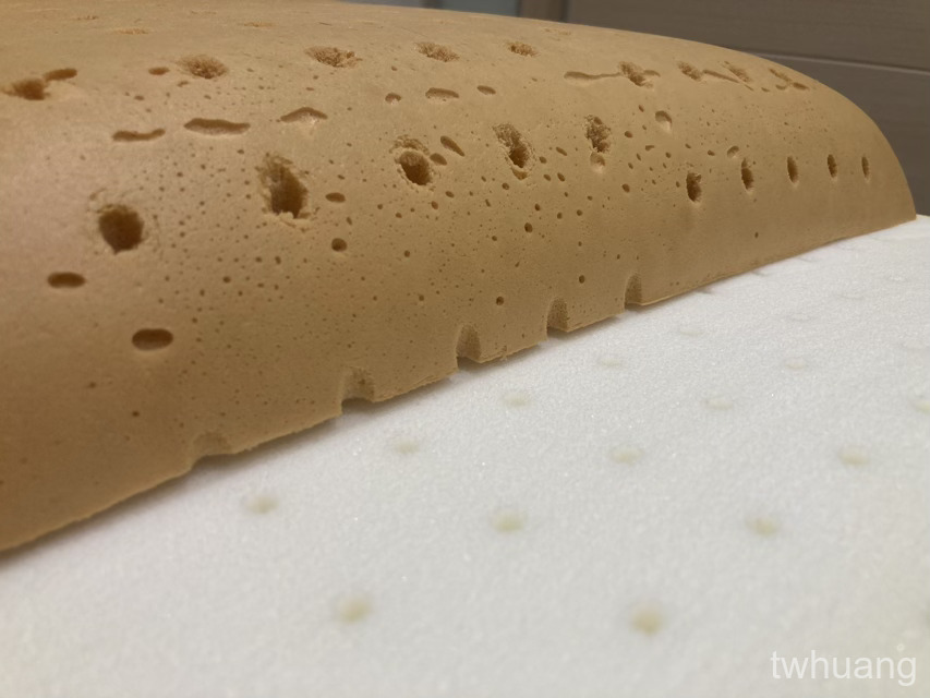 macro of latex foam texture